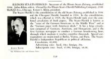 Entry: Illinois Staats-Herold - Illinois Newspaper Directory (1934)