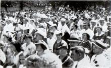 Representatives from German societies throughout Chicago and surrounding cities attended the annual summer festival in 1938.