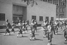 Shriners parade In front of United Broadcasting Studio