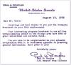 Letter from Senator Paul Douglas