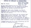 Letter from Dwight Eisenhower